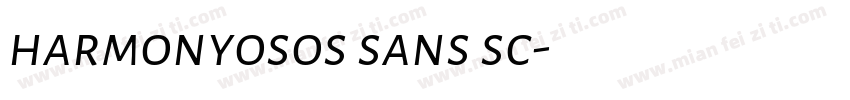 harmonyosos sans sc字体转换